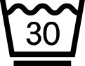 液温は30℃を限度とし、洗濯機で弱い洗濯処理ができる