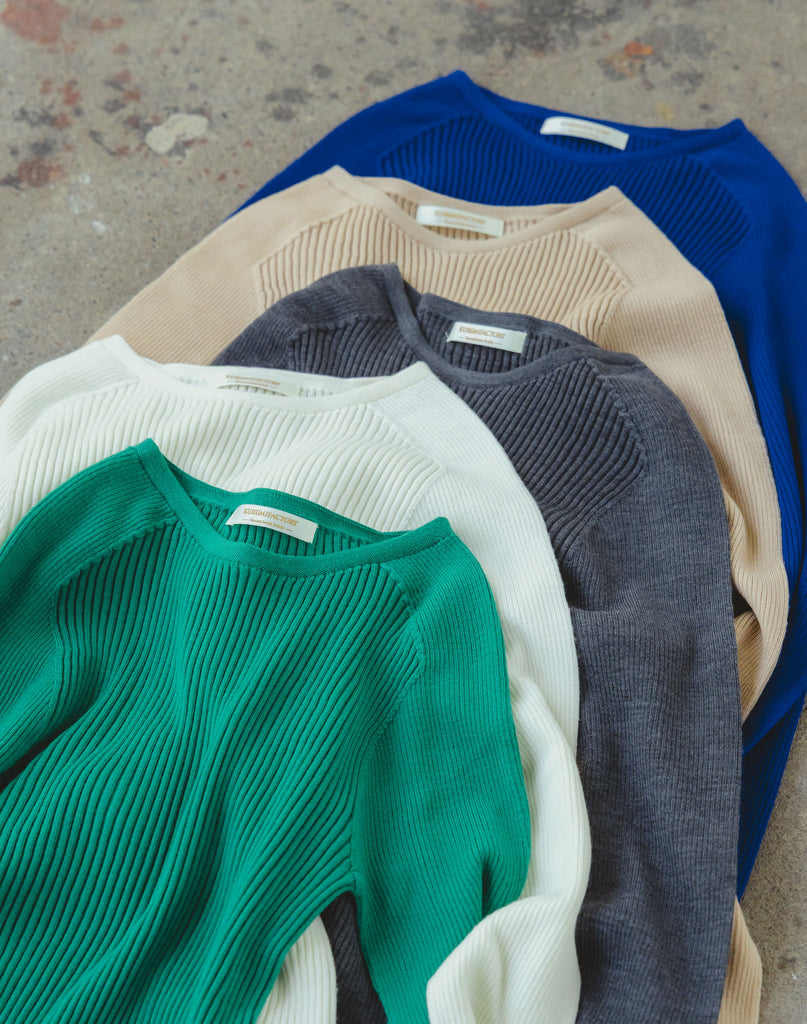 グリーン・オフ・杢グレー・ベージュ・プルシアンブルー