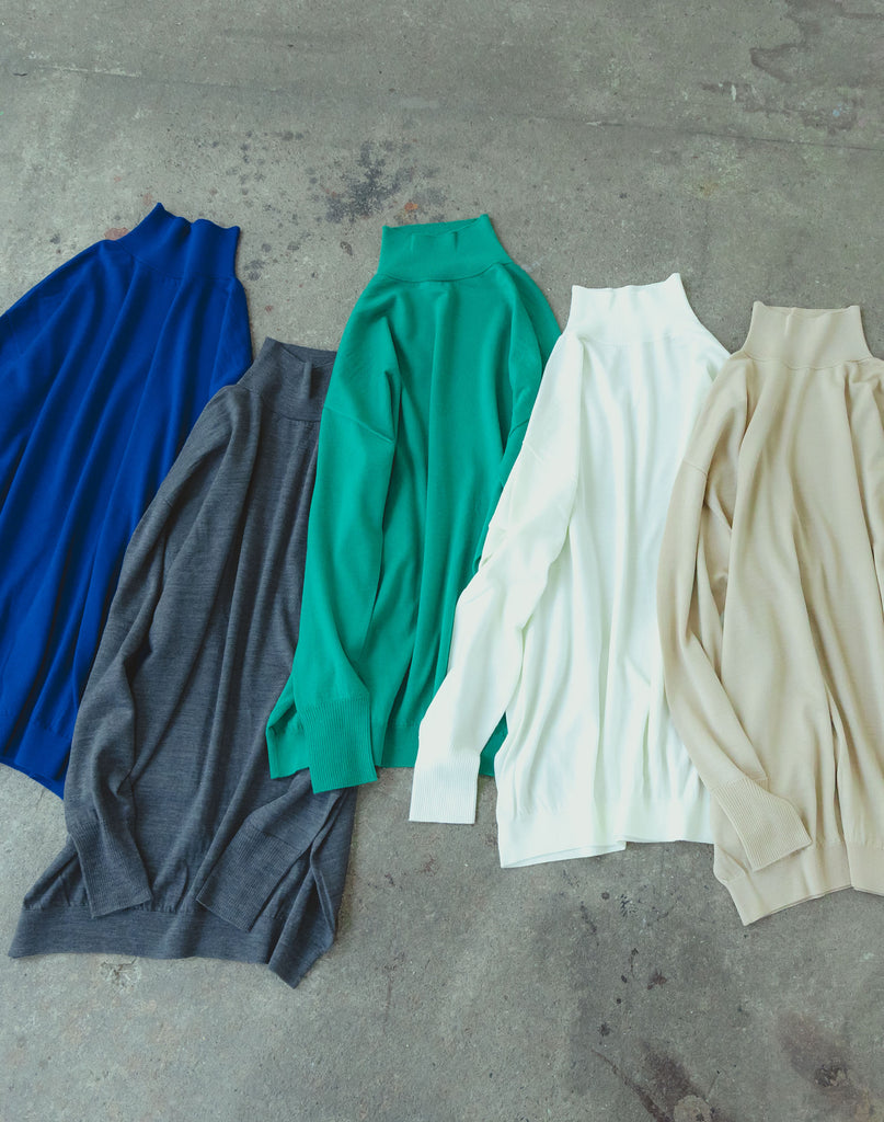 プルシアンブルー・杢グレー・グリーン・オフ・ベージュ